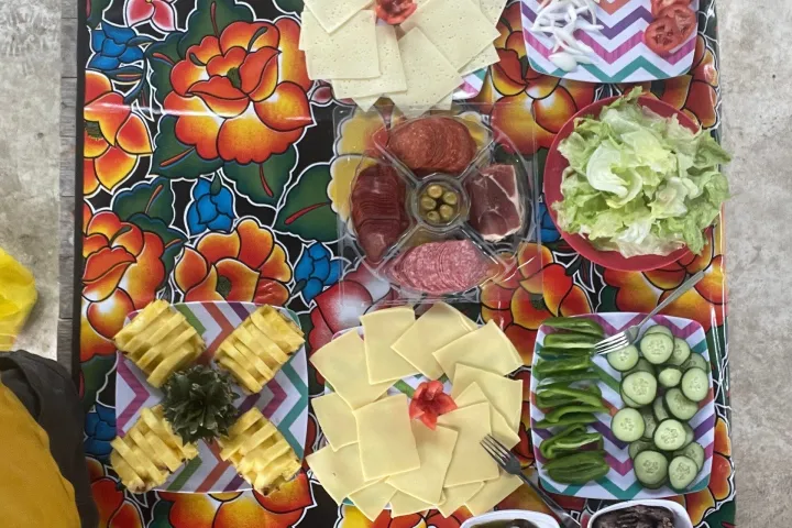 a box filled with different types of food